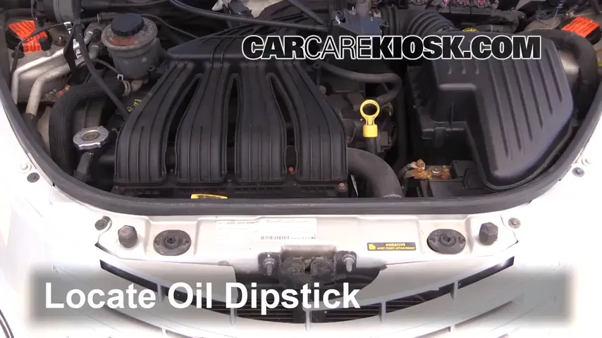 2008 Chrysler PT Cruiser Touring 2.4L 4 Cyl. Oil Check Oil Level